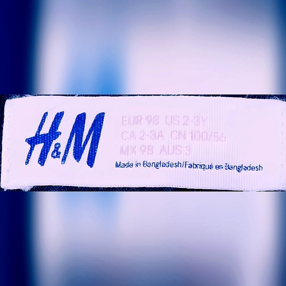 H&M Winter Jacket Boys Black Sherpa lined 3-4y - Picture 6 of 11